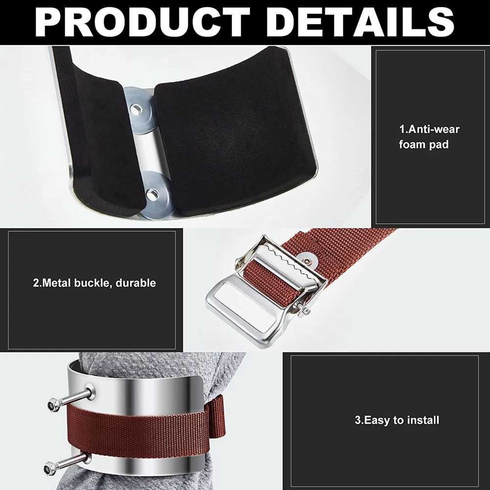 

T19C Детали ходулей для гипсокартона, аксессуары, ходули, комплект удобных ремней для улучшения дома, манжеты для ходулей для гипсокартона, повязка на ногу