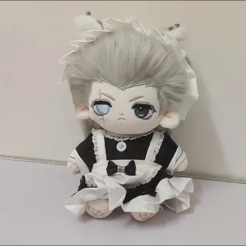 

20cm Anime Attributes Polnareff Kawaii Cosplay Soft Cotton Doll Body With Skeleton Cartoon DIY Dress Up Toy Figures Fans Gifts
