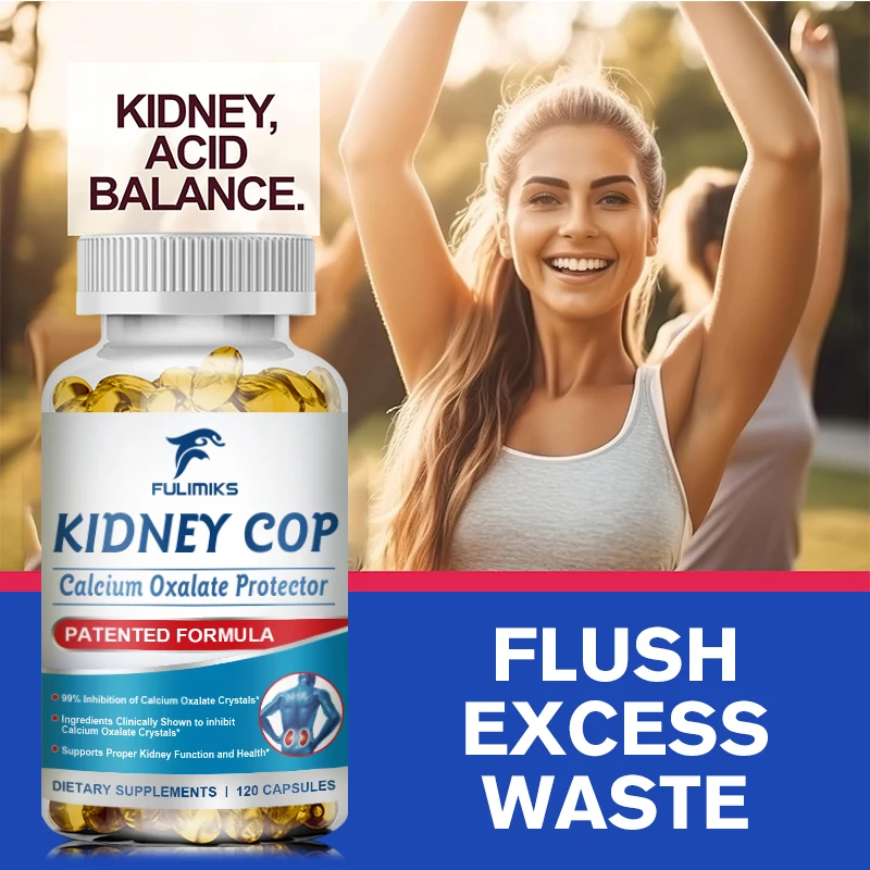 FULIMIKS Kidney Cop Supplement, with Citric Acid & Phyttin, Supports Kidney & Bladder Health, Calcium Oxate Crystal Reduction
