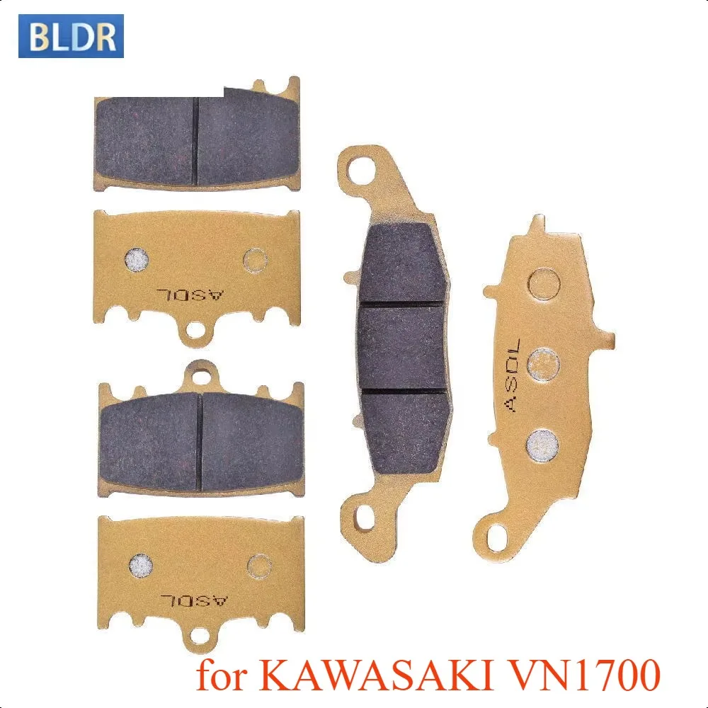 Front Rear Brake Pads for KAWASAKI VN 1700 VN1700 Vulcan Voyager 2009 2010 2011 2012 2013 VN 2000 VN2000 2004-2009