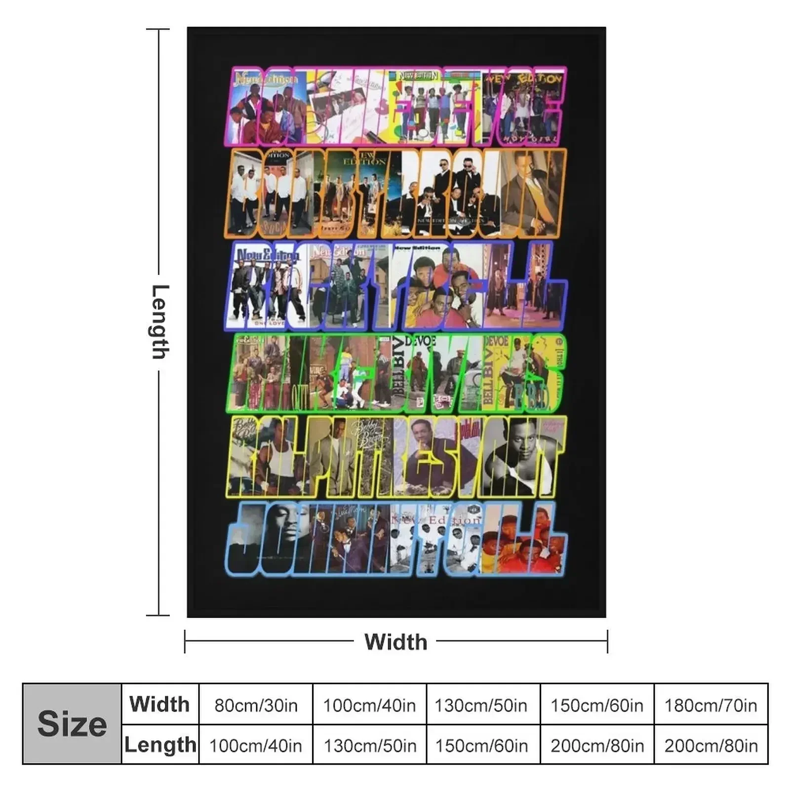 New Edition - Covers Classic Throw Blanket couch cozy soft plush fuzzy picnic outdoor blanket