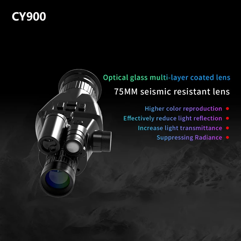

CY900 6x Optical Magnification Infrared Night Vison Scope With PIP WIFI Ballistic Calculation For Hunting
