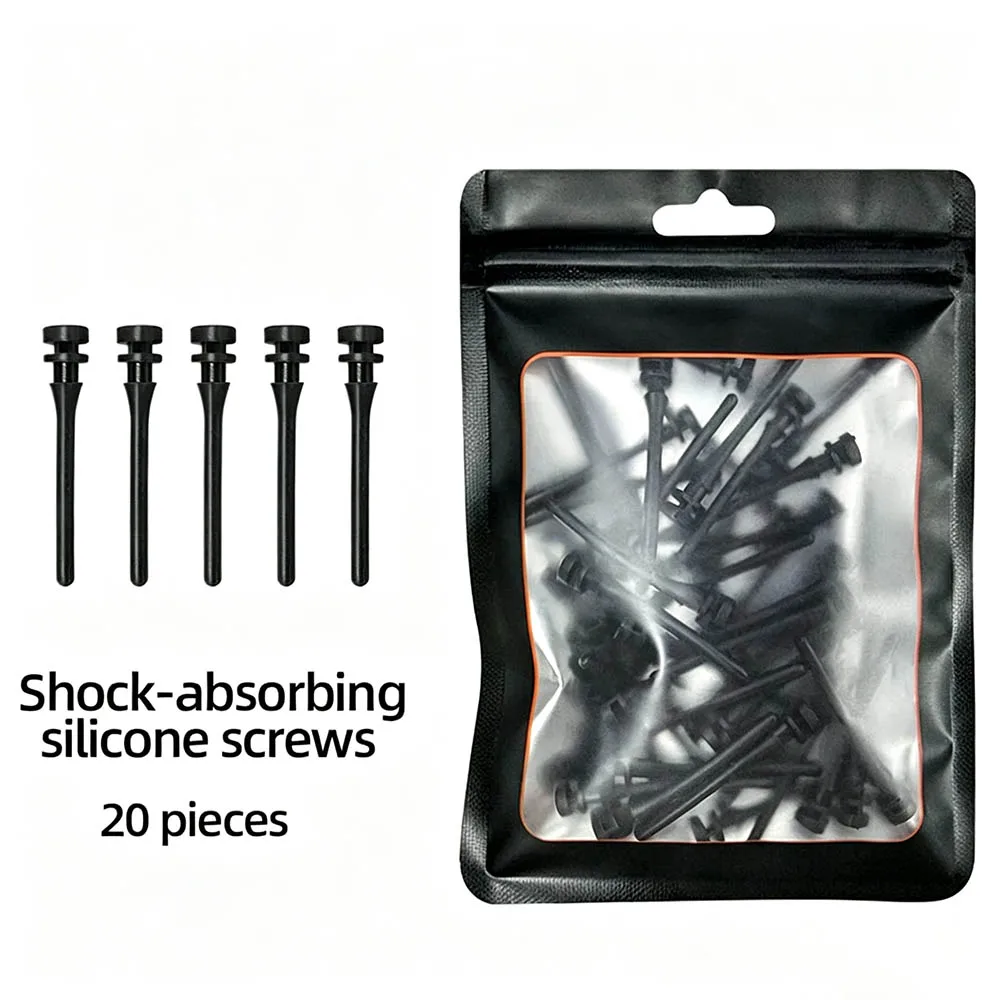 20/40Pcs Silicone Anti‑Vibration Fan Nails, Screw‑Free Shock‑Absorbing Rivet Pins for PC Case CPU Fan Noise Reduction Mount