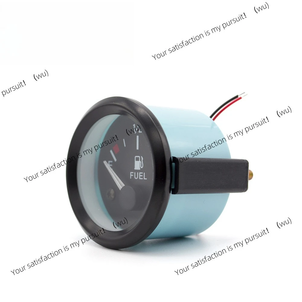 أداة تعديل السيارة مقياس الوقود، قذيفة خضراء دائرة سوداء 12 فولت مقياس مستوى الزيت العام للسيارات #2