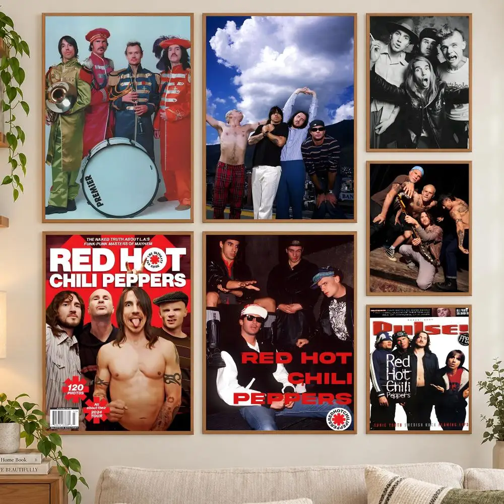 R-Red Hot Chili Peppers Poster HD art sticky wall waterproof home living room bedroom bar aesthetic decoration