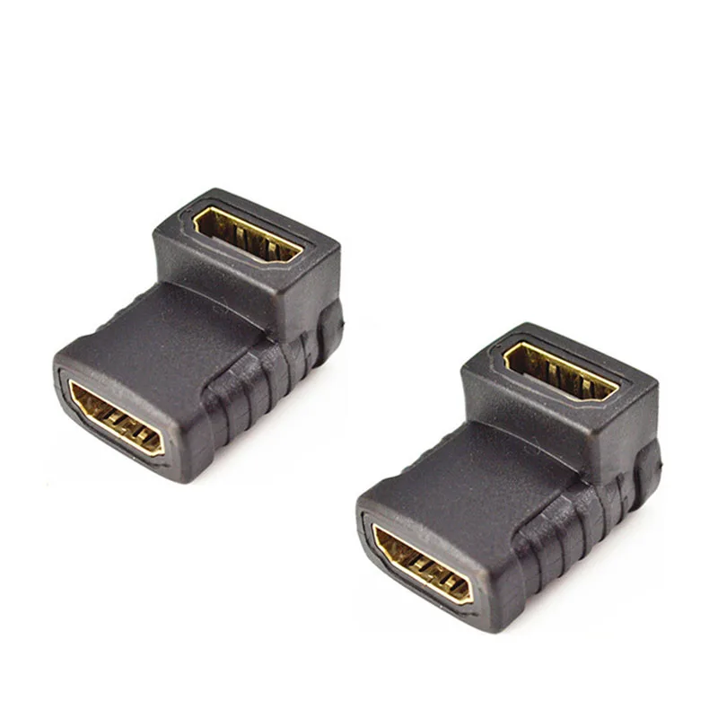 

20pcs HDMI Female to HDMI Female Adapter 90 Degree up Adapter Connector Extender HDMI Converter for LCD minitor PC