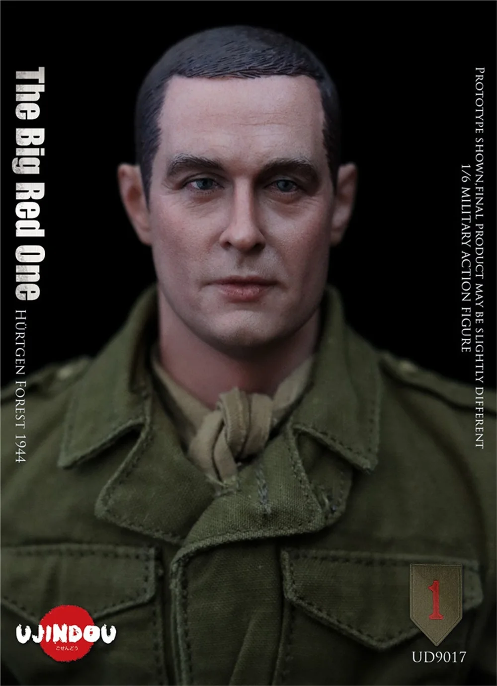 

1/6 UJINDOU UD9017 WWII The Big Red One U.S. Army Infantryman Hürtgen Forest 1944 Male Head Sculpt Carving Fit 12" Male Body DIY