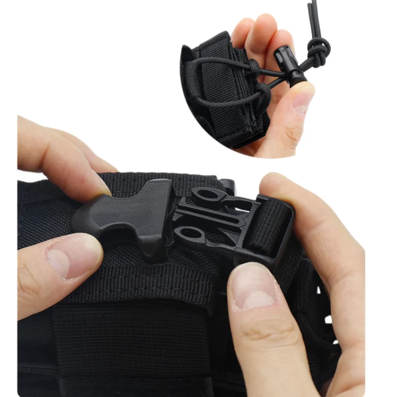 Bolsa Molle para Walkie Talkie, Coldre Flexível Universal para Rádio Sem Fio, Suporte de Porta para Estação Motorola, Capa para Dispositivo de Comunicação