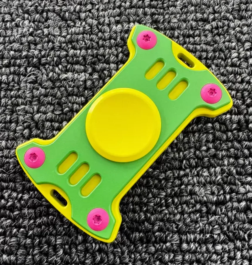 Used EDC CooYoo Hammer fidget spinner metal decompression toy