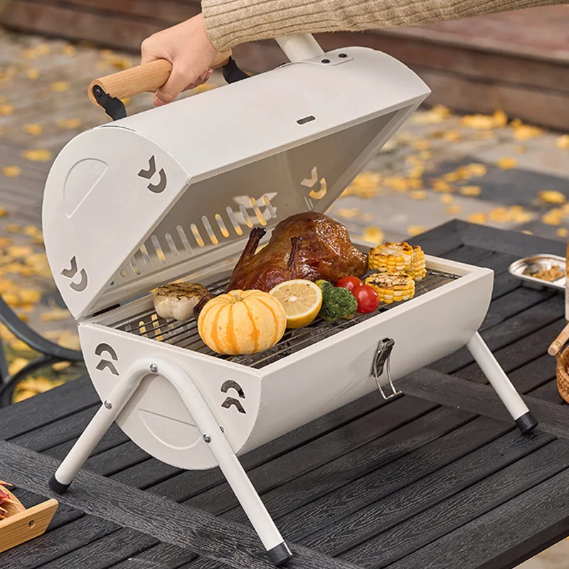 Outdoor Multifunctional Portable Barbeque Stove Camping BBQ Charcoal with Dual Side Camping Supplies