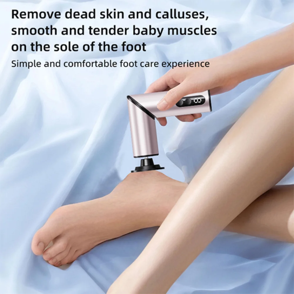 Lima eléctrica plegable 2 en 1 para pies, máquina de pedicura, eliminador de piel muerta, cortadora de callos para pies, herramienta recargable para el cuidado de los pies