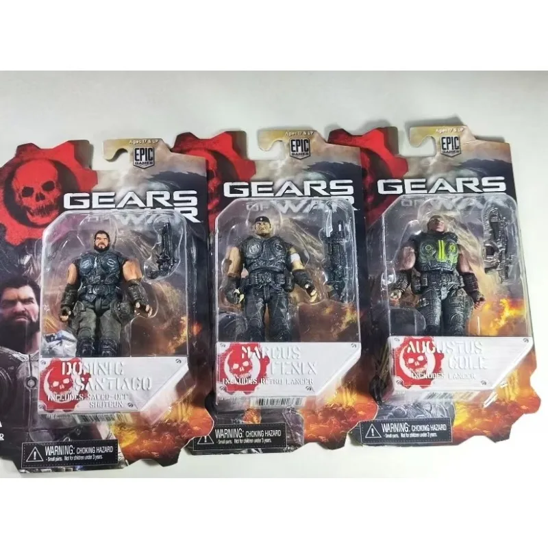 شخصية جندي جيرس أوف وور سيريز RAAM General Orc، عنصر عتيق مع ختم، شخصيات الحركة ألعاب الأطفال هدايا عيد الميلاد