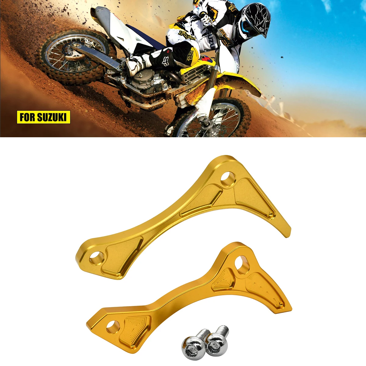 

Motorcycle Case Saver Engine Protector Guard Cover For Suzuki RMZ250 RMZ450 RM Z250 Z450 2005-2013 2014 2015 2016 2017 2018 2019