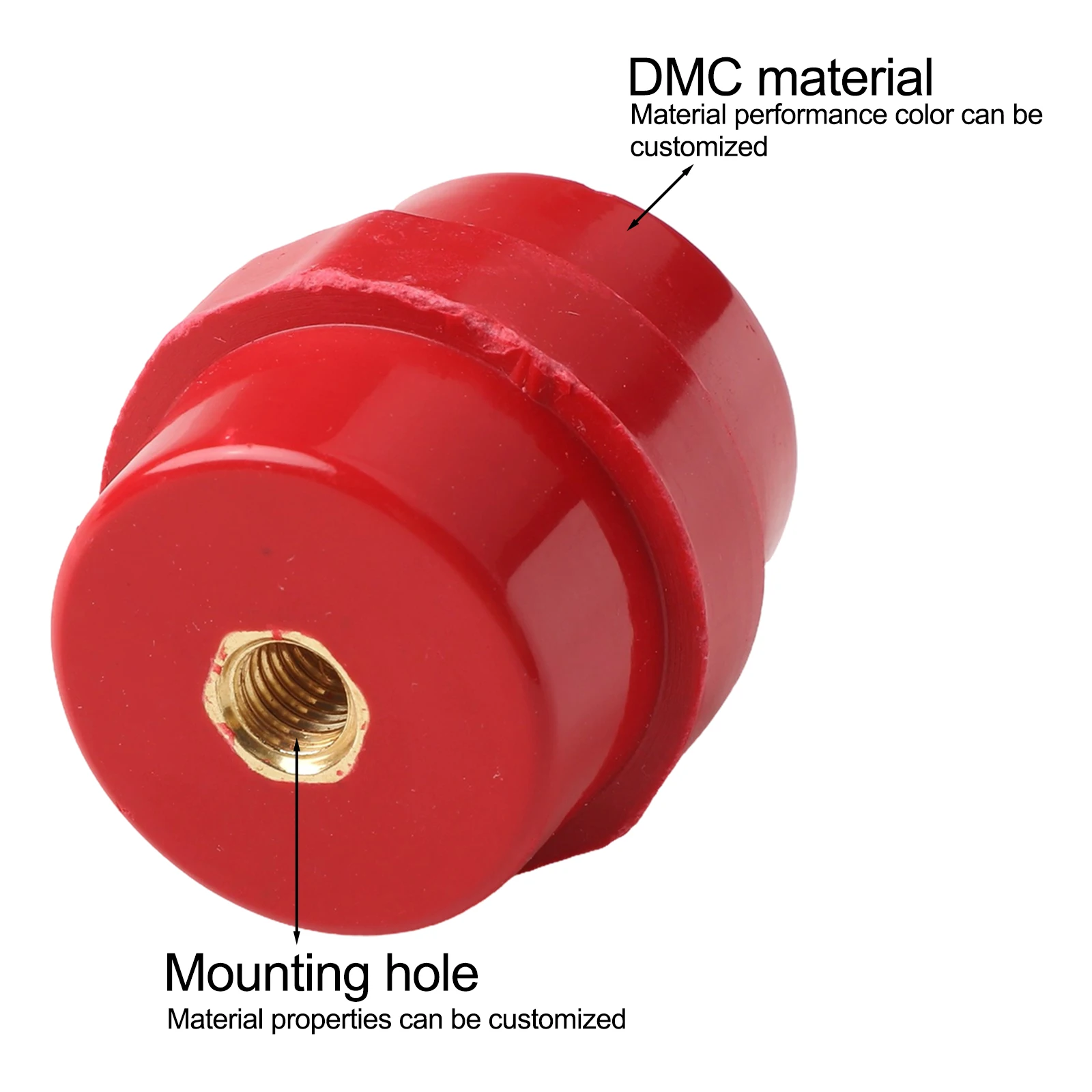 10pcs SM-40 Busbar Insulators BMC Shell Material for Busbar Mounting and Electrical Separation in Power Distribution Boxes