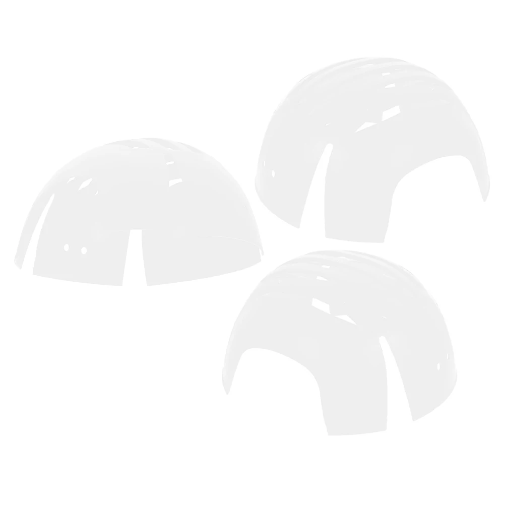 

3pcs Safety Lining Plastic Bump Cap Insert Black Baseball Hat Protector Lightweight Construction Gardening Casual