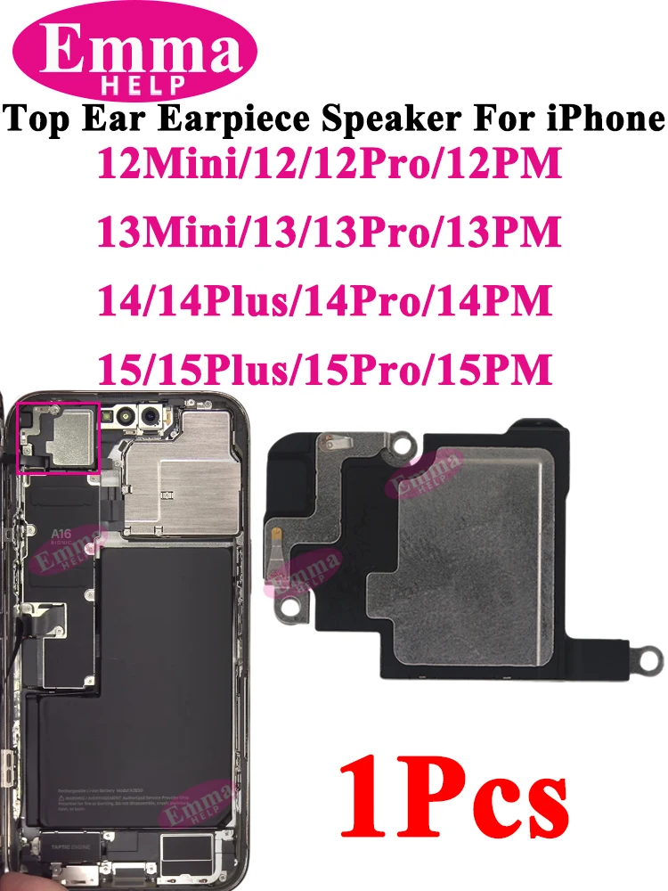 1 szt. Górny Głośnik Słuchawki do iPhone 12 13 14 15 Pro Max Czujnik Słuchawki Przewód Flex Czujnika Zbliżeniowego Części Zamienne do Naprawy — zdjęcie produktu 7