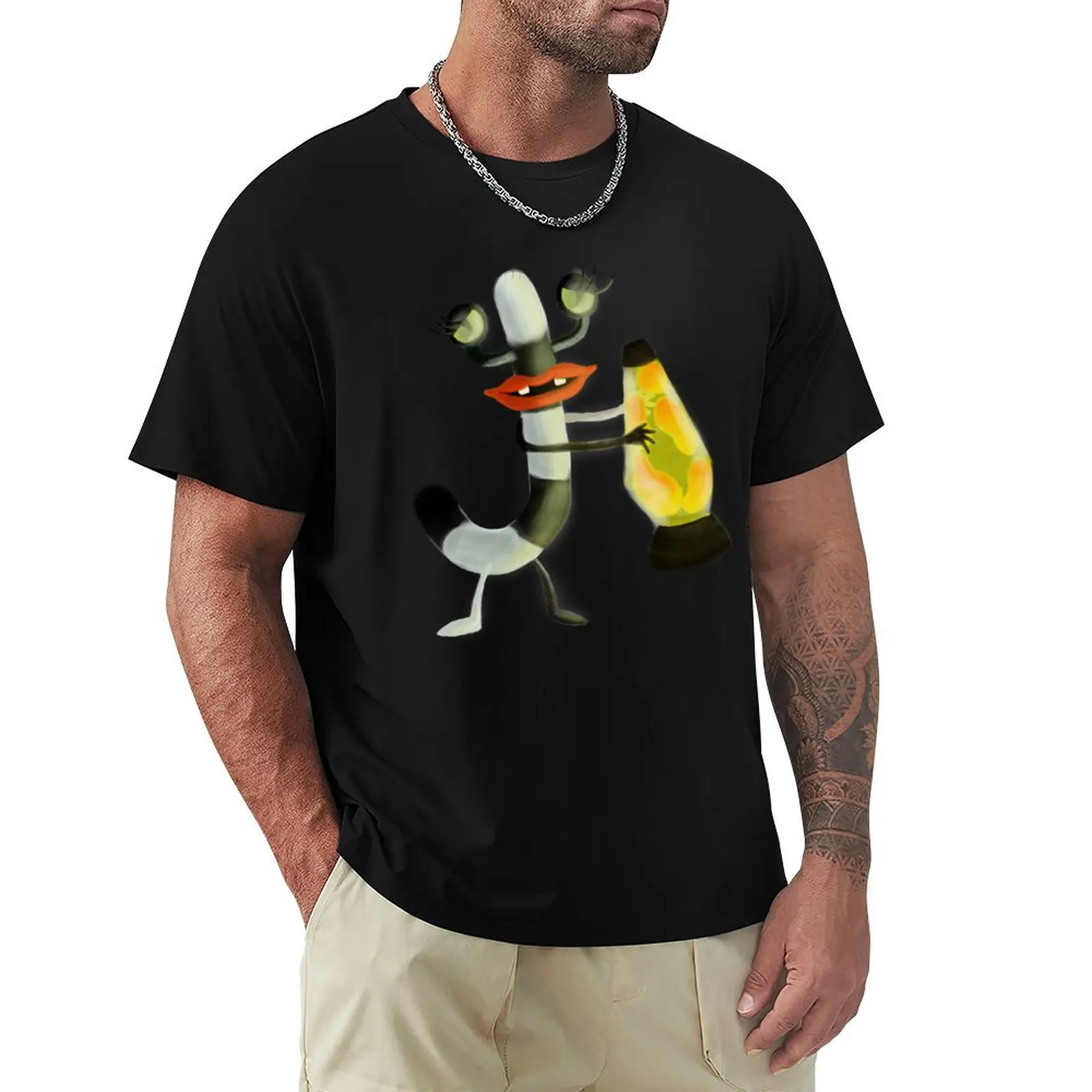 Aaah Real Monsters - Oblina - The Lamp Camiseta básica lisa de manga corta con cuello redondo