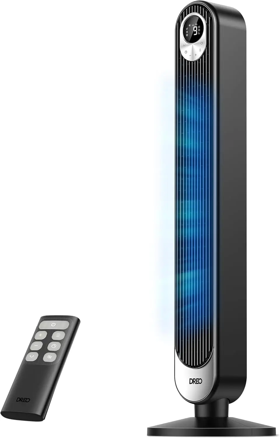 

Бесшумный осциллирующий безлопастной башенный вентилятор, 28 футов/с, 20 дБ, с пультом ДУ, 9 скоростей, 4 режима, таймер для дома и офиса