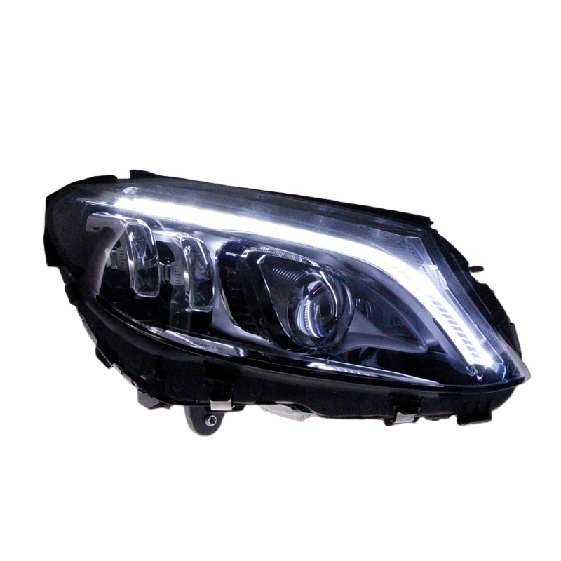 For New 6000k Plug-and-Play Front Lamp for Mercedes Benz C Class W205 2014-2020 Sequential Turning Complimentary for Headlights