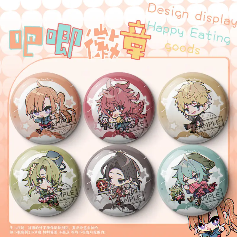 Seu virar para morrer jogo da morte por majoridade broche chidouin sara moda jóias hiyori sou broches para mulheres egokoro nao emblemas