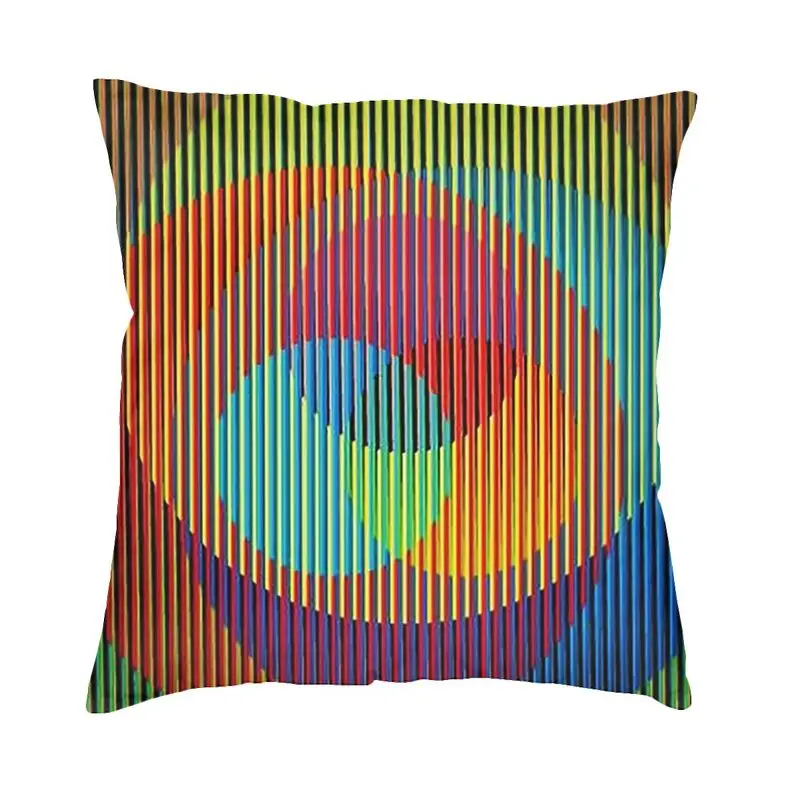 Carlos Cruz Diez Kinetic And Optical Art Cushion Cover Sofa Living Room Square Throw Pillow Cover 40x40