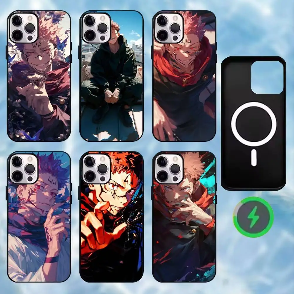 

Y-Yuji ltadori Phone Case For iPhone17,16,15,14,13,12,11 Plus,Pro Max Magnetic For Magsafe Wireless Charging