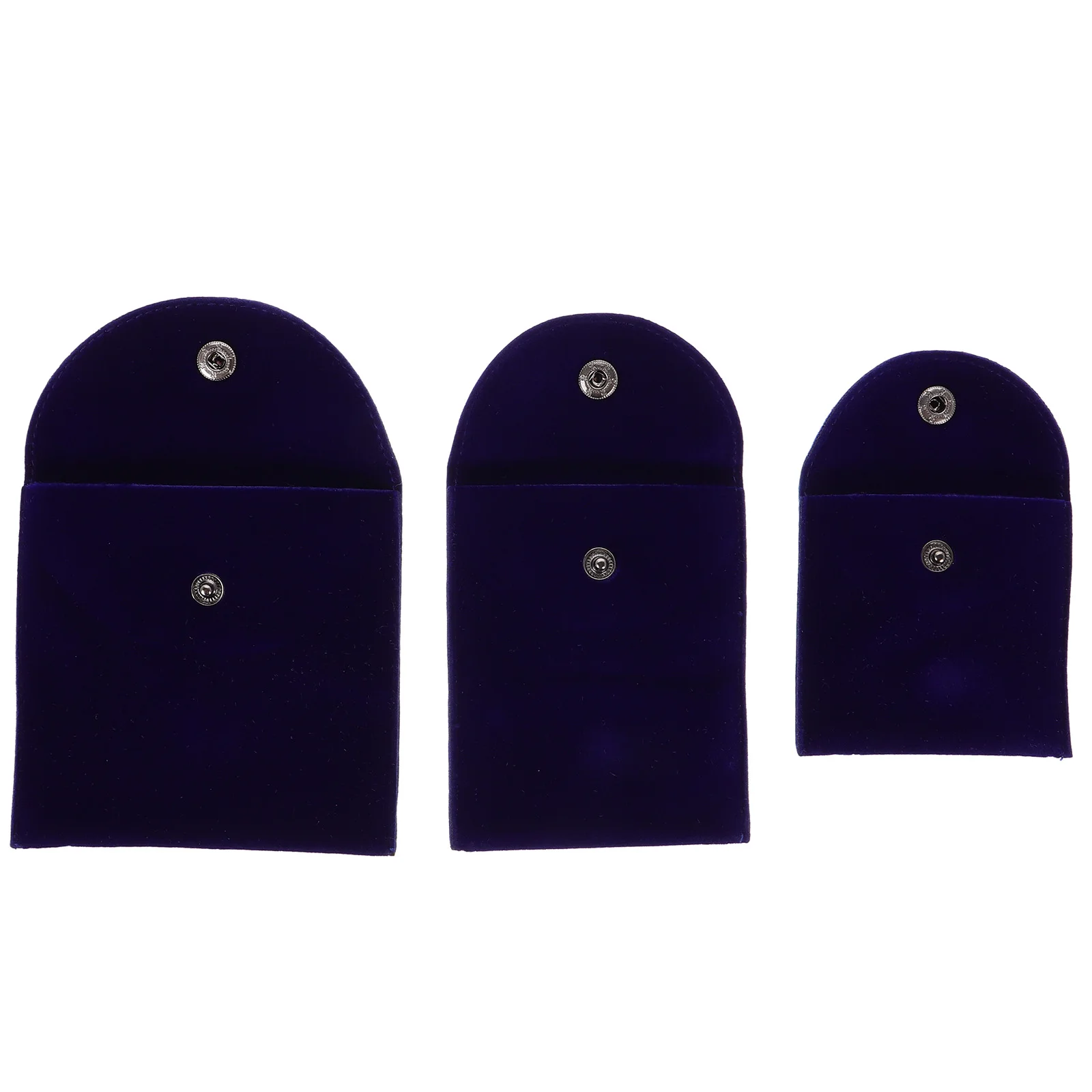 

3pcs Jewelry Velvet Snap Button ganizer Pouches for Rings Necklaces Travel Home Coin Jewelry ganizer Pouch Pouch Mystery Small