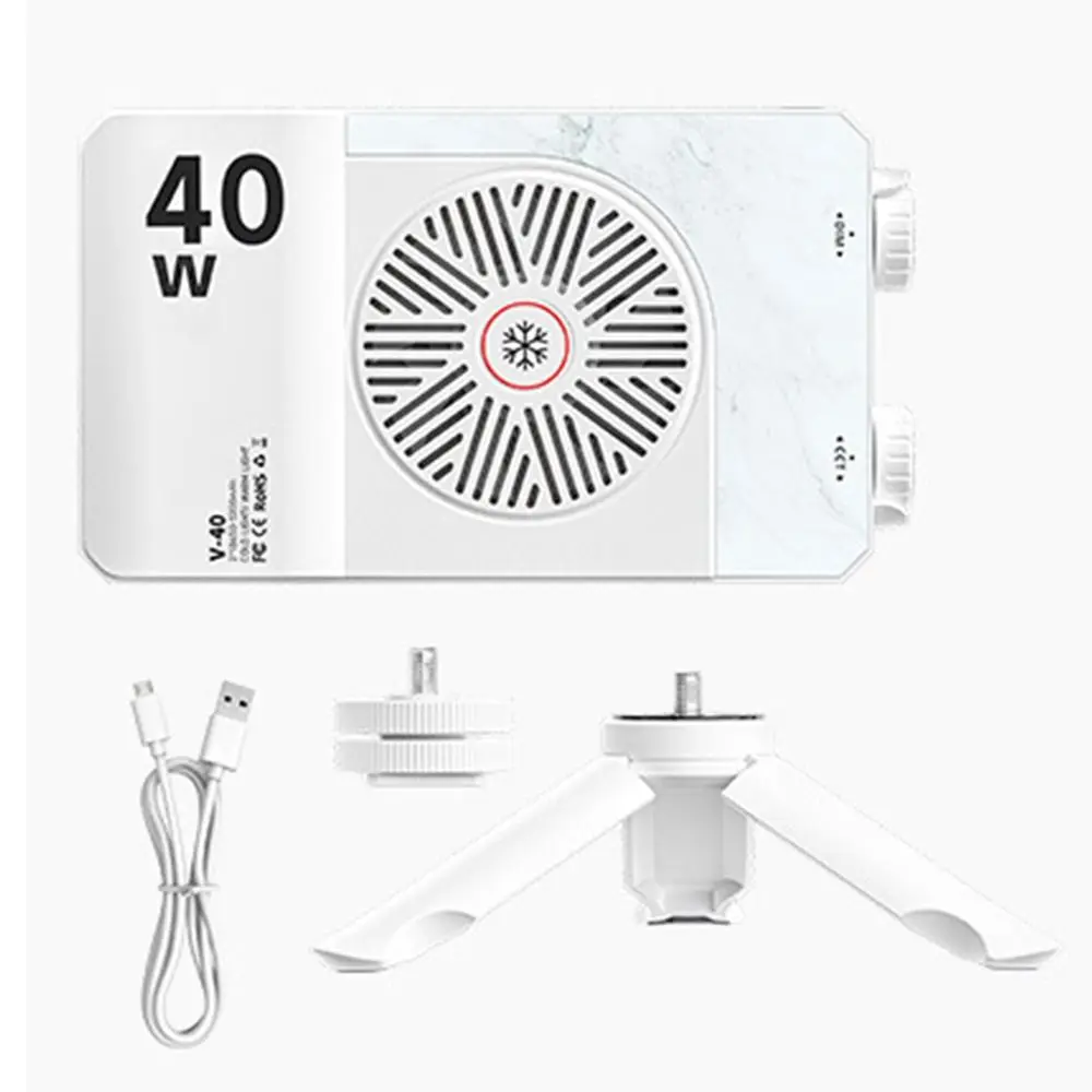 40W RGB LED Camera Light 4400mAh Battery 2800-9000K Pocket Photography Light 3 Color Light FX 8 Modes Portable Camera Fill Lamp