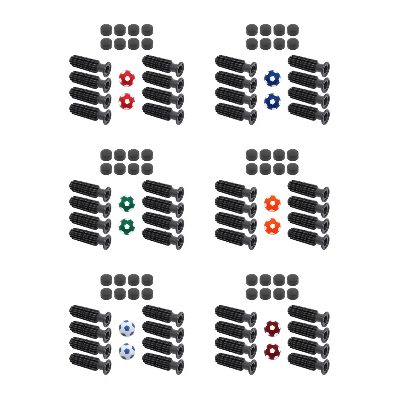 

Сменные ручки для настольного футбола из 8 предметов с торцевыми заглушками Ручки для настольного футбола