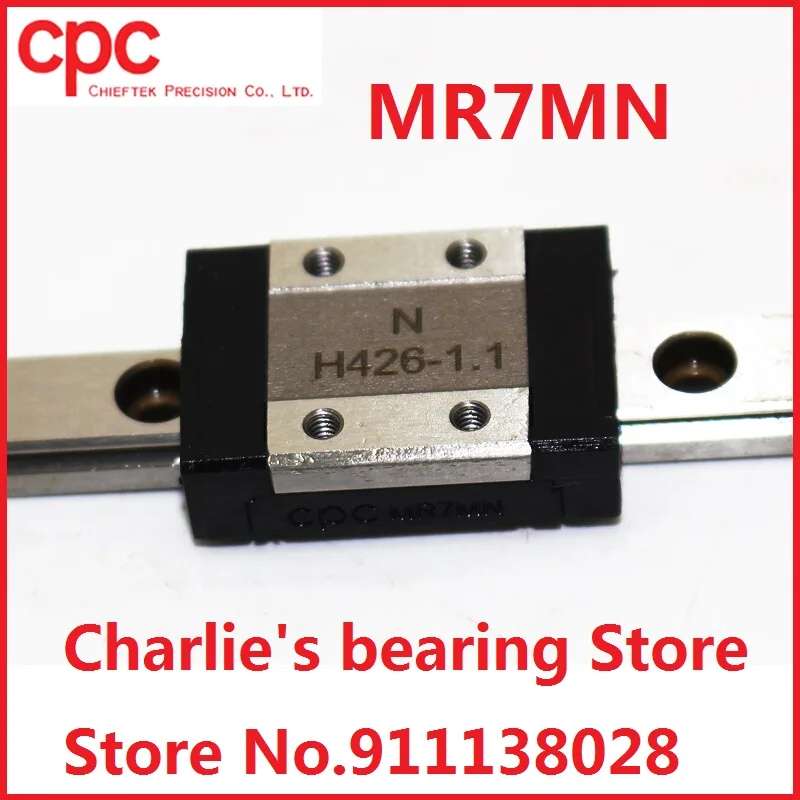 1pc 100% brand new taiwan original genuine CPC miniature linear guide block MR7MN