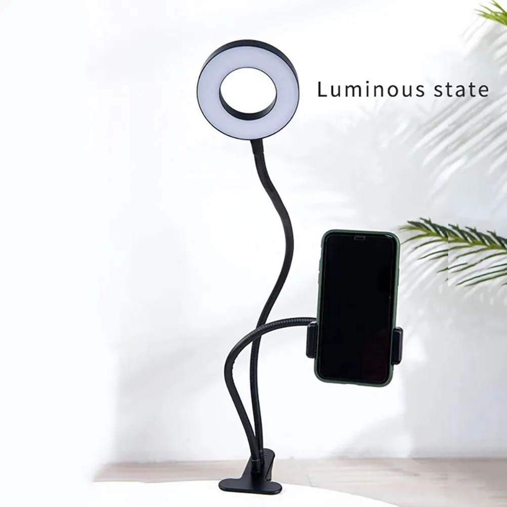 

1Pcs Clip Light 360 Rotatable Desktop Supplemental Lamp USB Powered Selfie LED Ring Lamp for Live Streaming Video