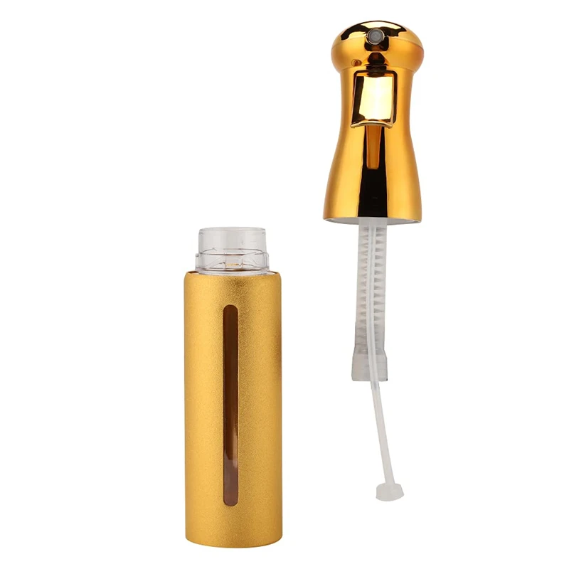 300ML High Quality Electroplating Salon Spray Bottle Continuous Aerosol Free Trigger Fine Misting Watering Container Beauty Tool