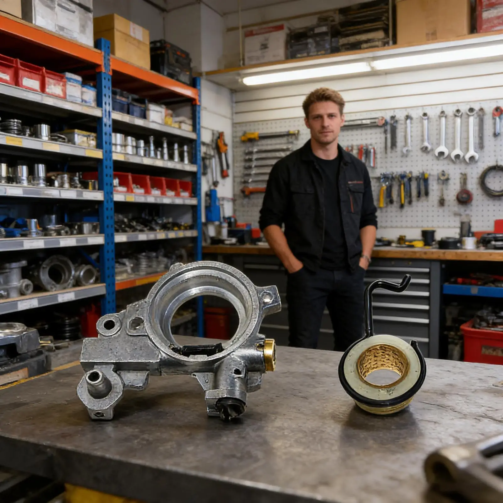 kit-pompa-olio-professionale-per-motosega-pompa-olio-di-precisione-e-kit-ingranaggio-a-vite-senza-fine-per-arboristi-boscaioli-uso-domestico-e-commerciale