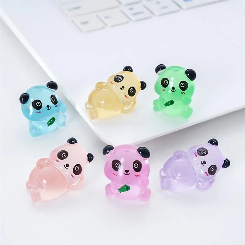 Creative Cute Luminous Red Panda Diy Decoration Blind Bag Hanging Accessories Micro Landscape Desktop Car Small Ornaments