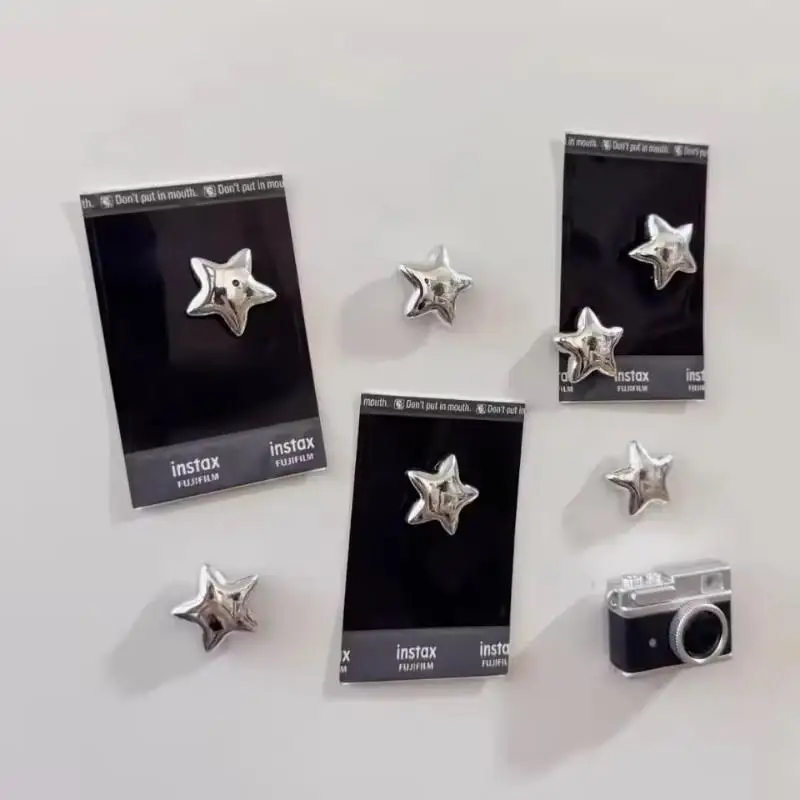 10Pcs Resin Star Fridge Magnets Magnetic Push Pins For Photo Wall Whiteboard Home Decor