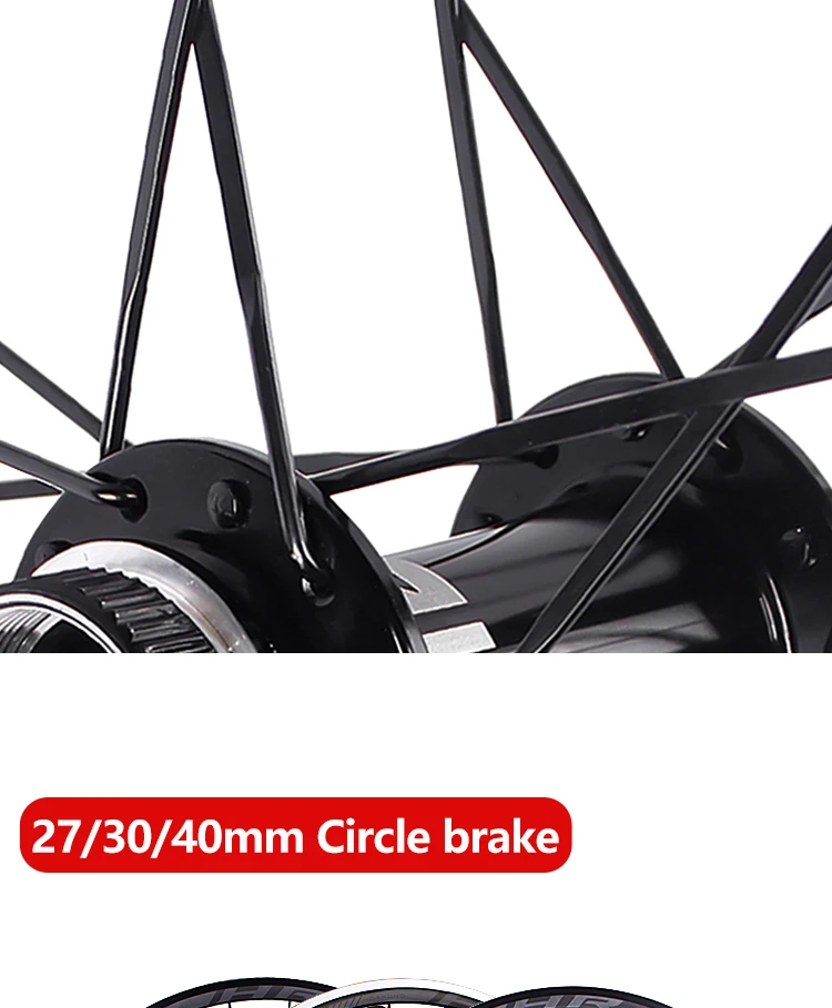 NEU Novatec 700C Rennrad-Laufradsatz Scheibenbremse D981/982SB A271/F372SB F582SB 4 Lager 27/30/40mm Felgenhöhe 4 Lager Laufräder – Detail 9