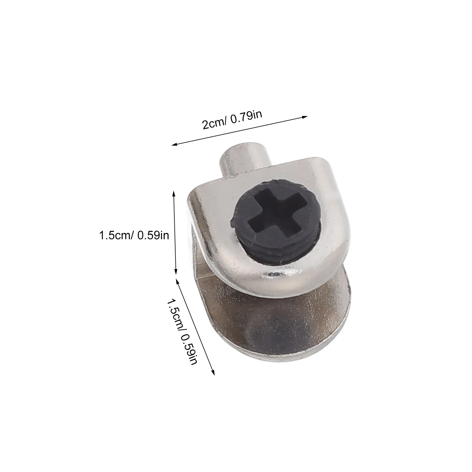 20Pcs Glass Clamp Brackets Zinc Alloy Stable Fixed Shelf Supports for Bathroom Shower Glass Panels 4-8Mm Frameless Shelf Holders