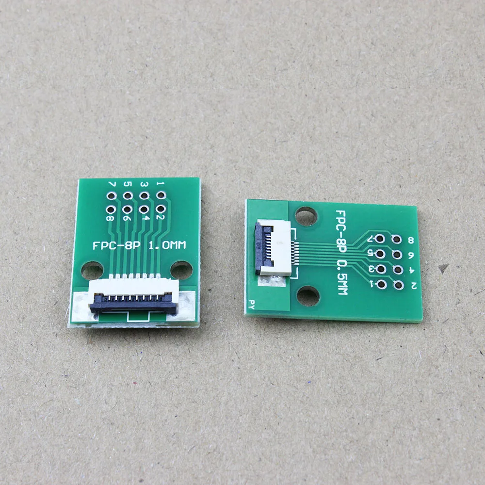 8 Pin 0.5mm /1.0mm rozstaw dwustronny FPC/FFC złącze PCB Adapter gniazda pokładzie, 8 P dwustronny kabel płaski gniazdo WP-002