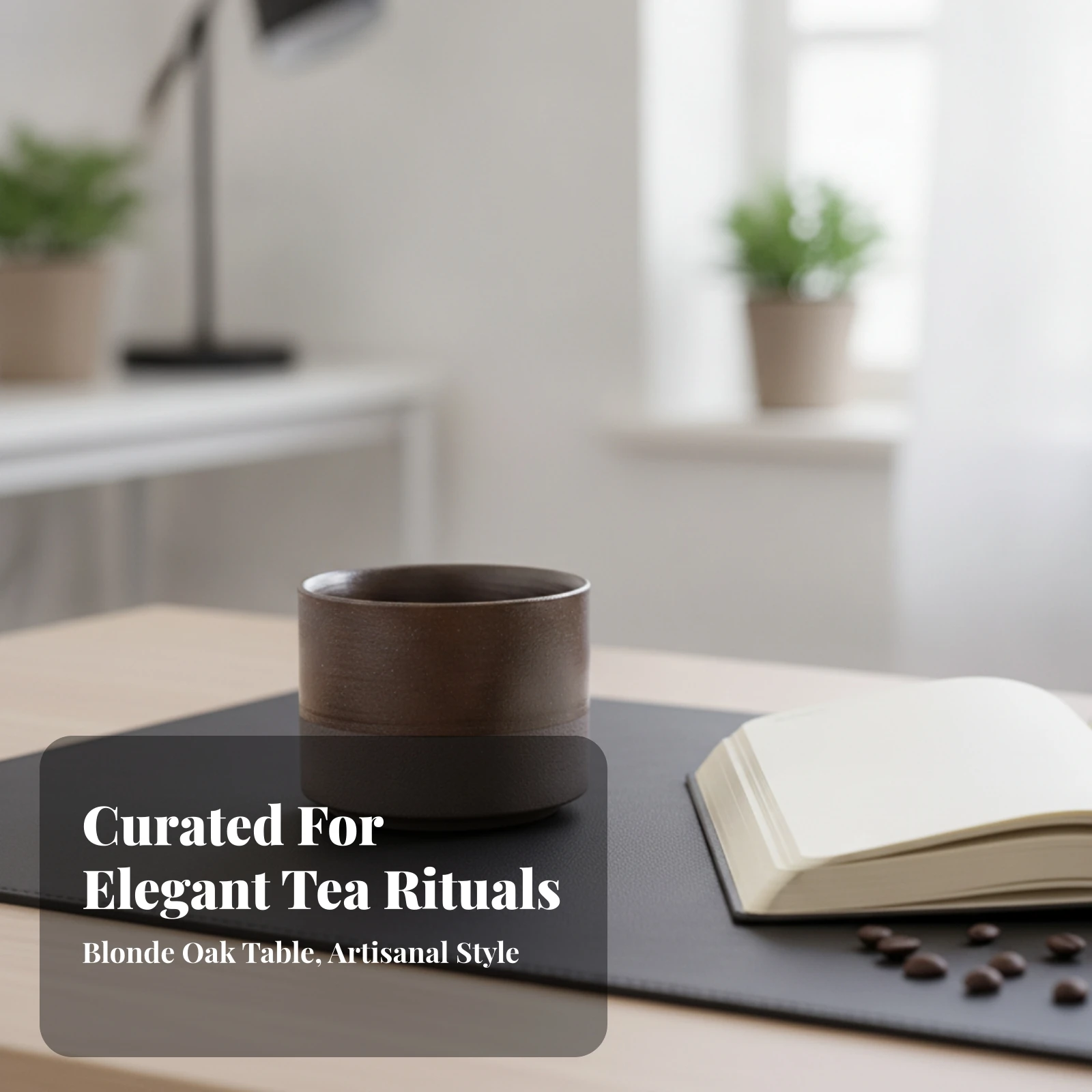 Handleless Cup Handmade Ceramic Tumbler Long-Lasting Easy to Clean for Espresso Lovers, Tea Time, Office Desks