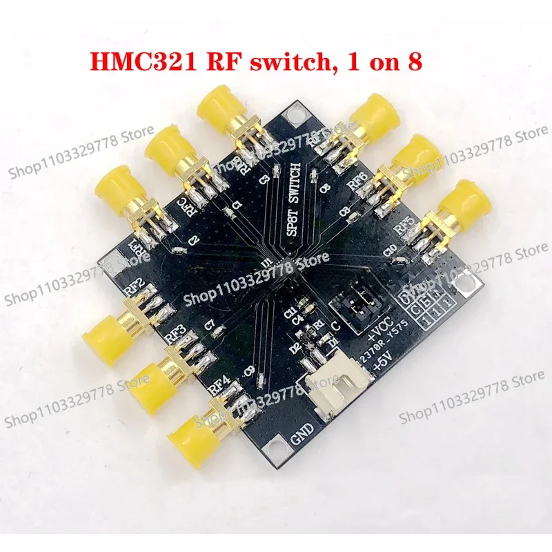 HMC321 RF switch module, 1 on 8 RF switches, frequency 8GHZ, antenna gating switch/microwave