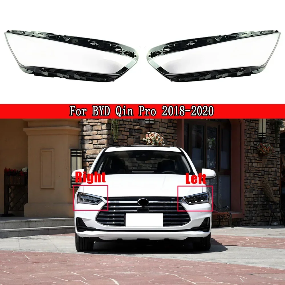 

Headlamp Lampshade Lampcover Head Lamp light glass Covers Lens Shell For BYD Qin Pro 2018-2020 Car Front Headlight Cover