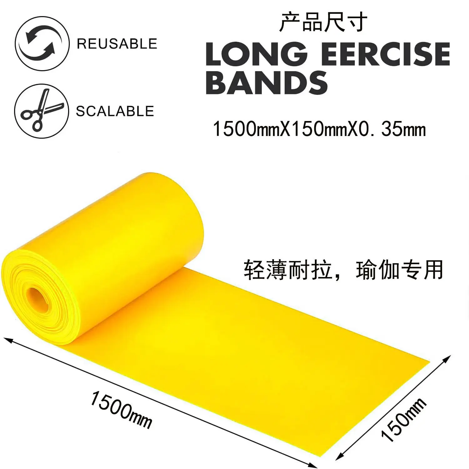 Yoga Elastic Bands Portable Pilates Hip Circle Expander Bands Latex Tension Gym Family Strength Training Resistance Belt Home