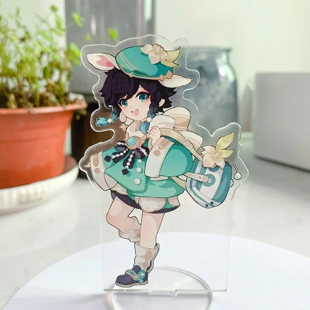 1PC Stand For Game Genshin Impact Stand Plate Anime Cartoon Cosplay Figure Character Acrylic Props Desk Decoration Ornament