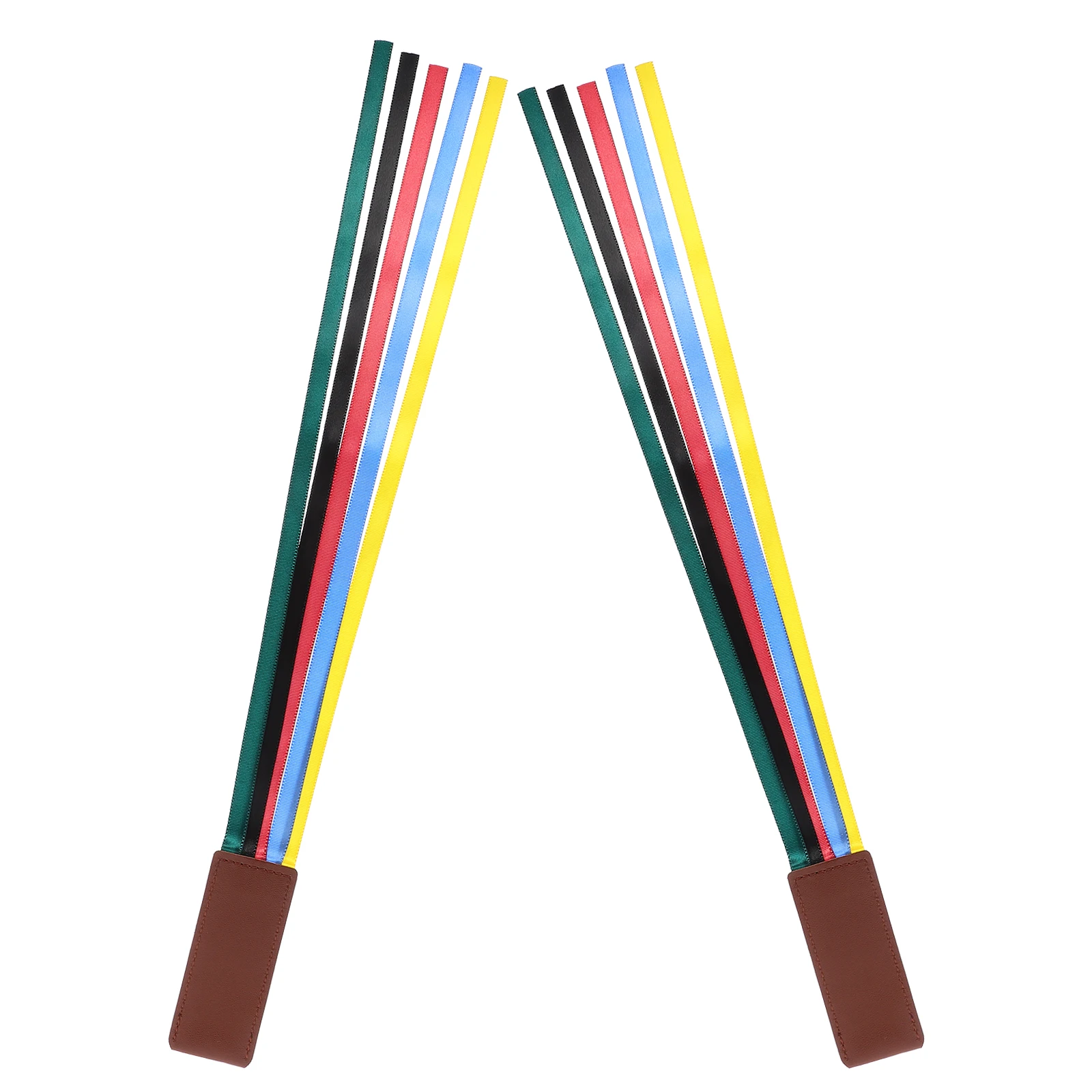 2pcs 다채로운 폴리 에스터 책갈피 여성을위한 내마 모성 다기능 리본 책갈피 가정용 성경 키즈 페이지