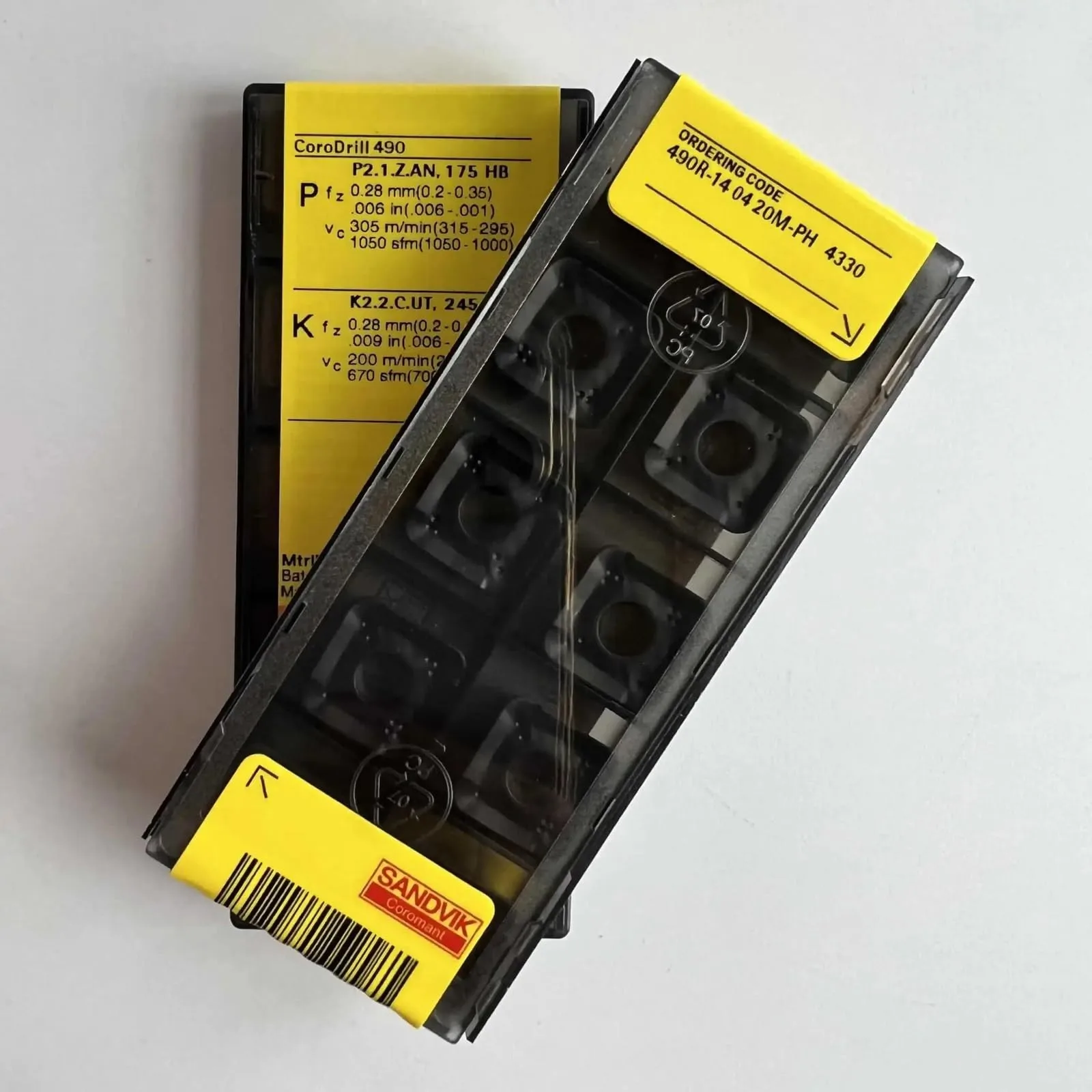 

Original SANDVIK / 490R-140420M-PH 4330 / Hard alloy CNC Blade 10 Pcs