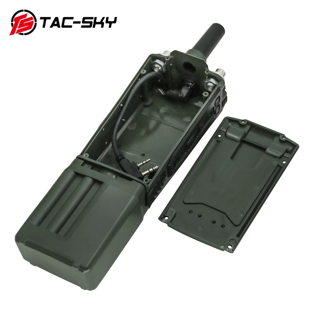 Imagem -04 - Tac-sky Tático Prc163 Harris Rádio Militar Manequim Caixa Virtual Prc 163 Não-funcional Walkie Talkie Modelo para Baofeng Uv5r ts