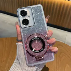 Luxury Glitter Ring Stand Magnetic Protect Case for Moto Edge 60 Pro Fusion S Stylus 50 40 NEO G86/56/36/16/06S G85/75 TPU Cover