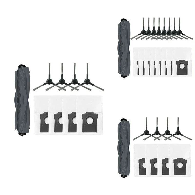 ロボット掃除機アクセサリー,シリコンローラー,サイドブラシ,ダストバッグ,mova g30,g20,マスタースペアパーツ