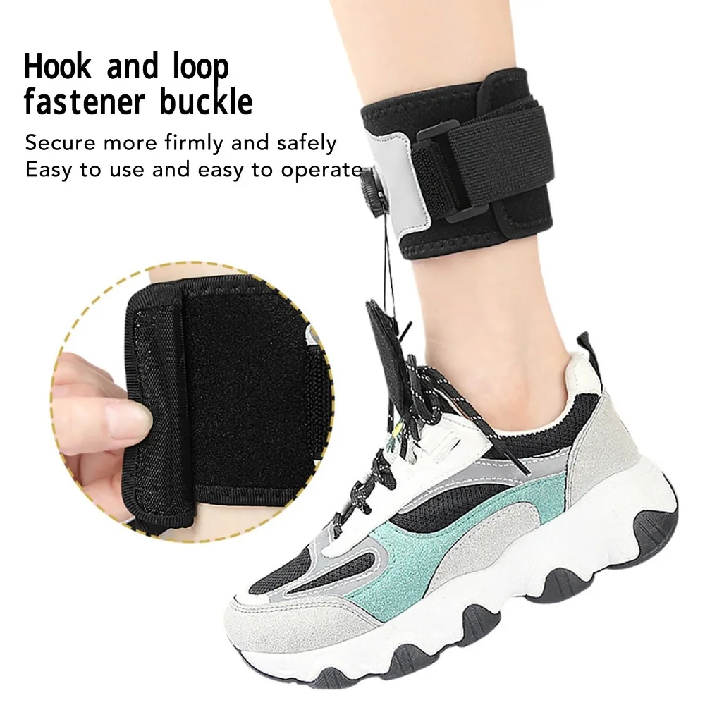 

Adjustable AFO Foot Drop Lifting Up Brace Knob Left Right Foot Drop Orthosis Brace Relief Pain Day Night Ankle Fixing Strap New