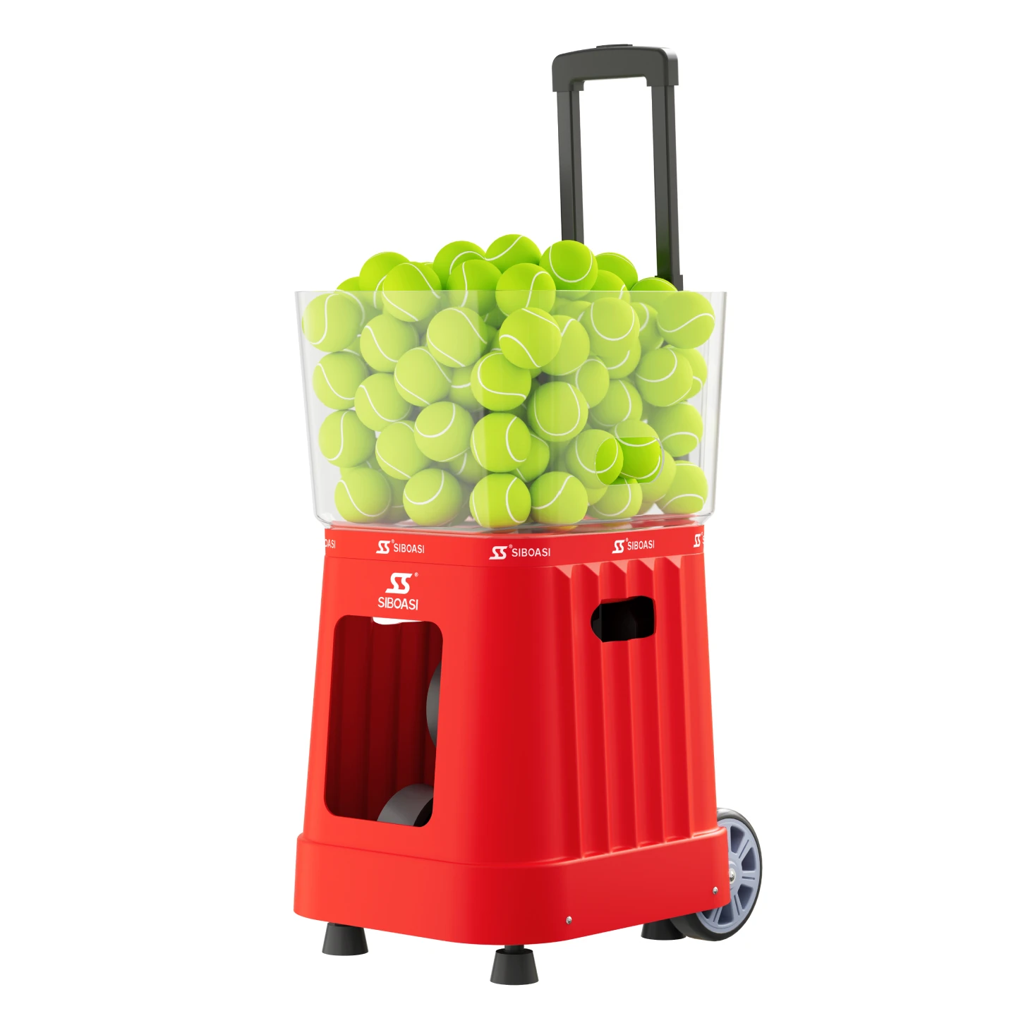 SIBOASI SS-T7 Pro Professional AI Voice Portable Tennis Ball Machine Ball Thrower Tennis Trainer Durable ABS Factory Supply